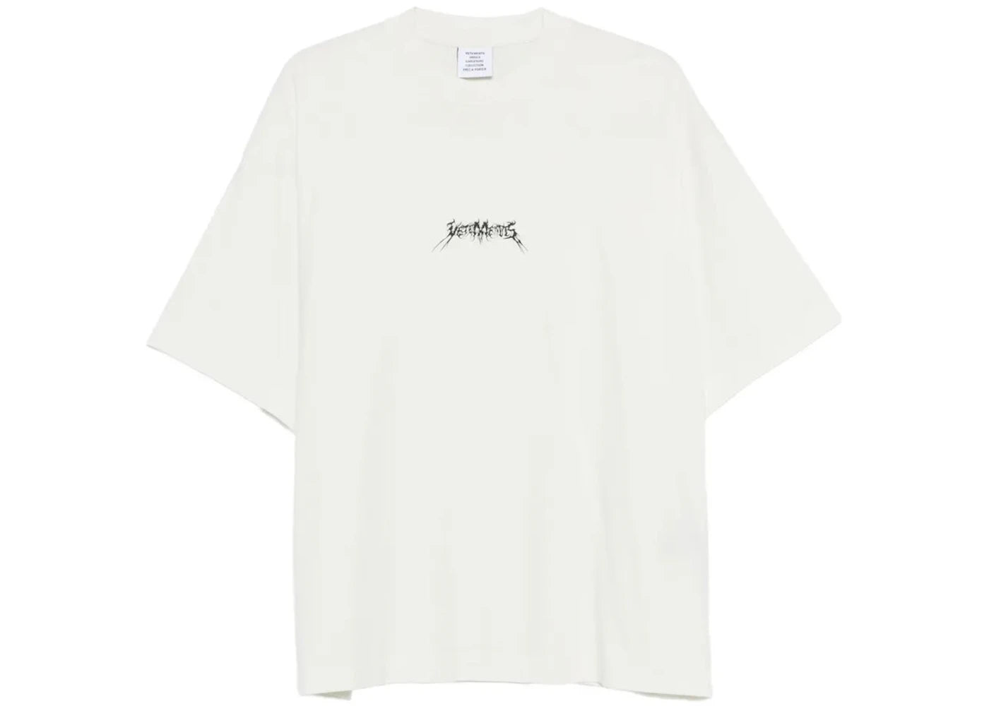 Vetements Metal Logo Regular T-shirt Ice White