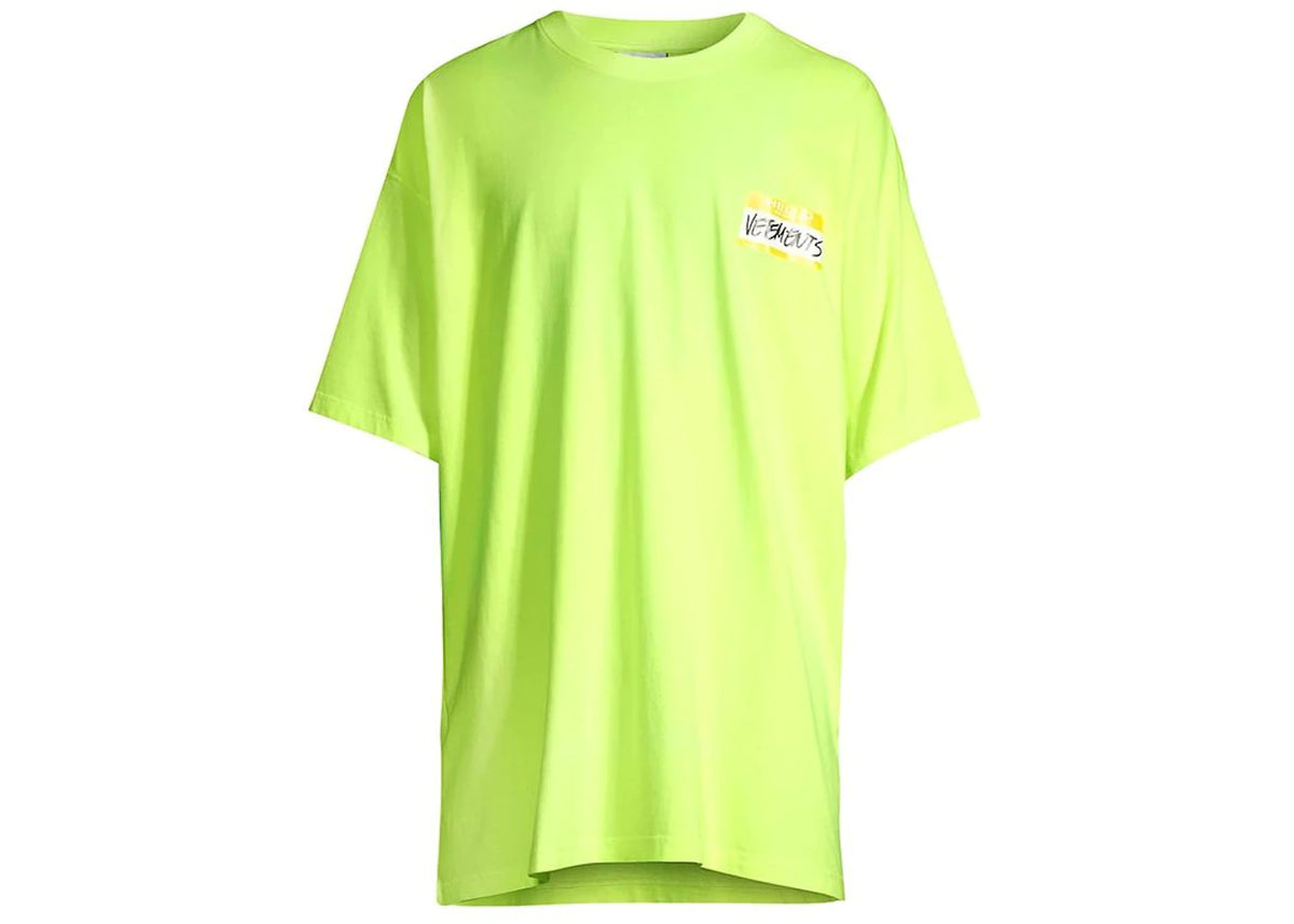 Vetements My Name T-Shirt Yellow