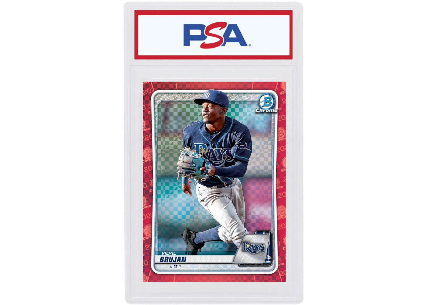 Vidal Brujan 2020 Bowman Chrome X Red X-Fractor 1/1 #BCP-241 (PSA or BGS Graded)