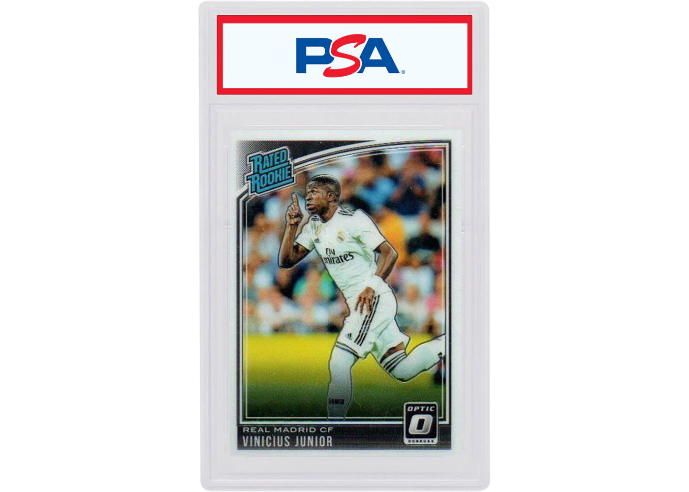 Vinicius Junior 2018 Donruss Soccer Rated Rookie Optic #177 (PSA or BGS Graded)