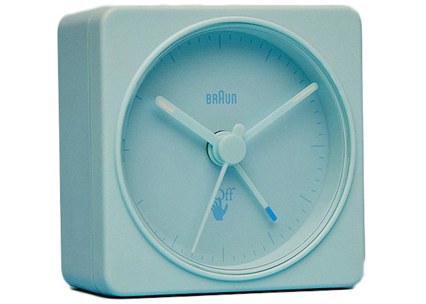 Virgil Abloh Braun Off-White Alarm Clock Pale Blue