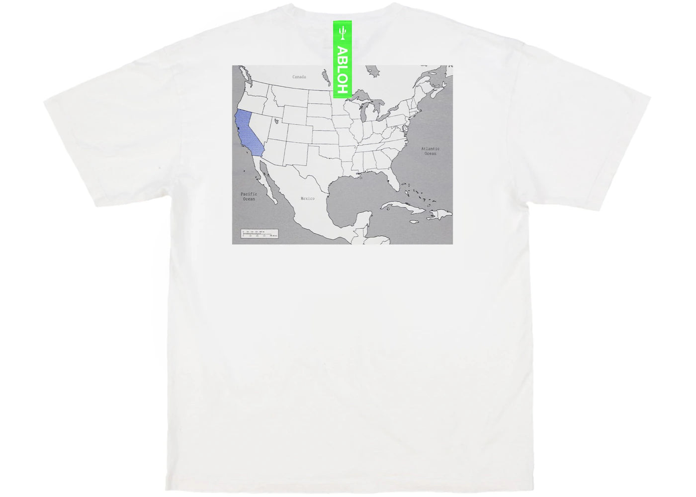 Virgil Abloh Canary Yellow California "Swing State" T-shirt White