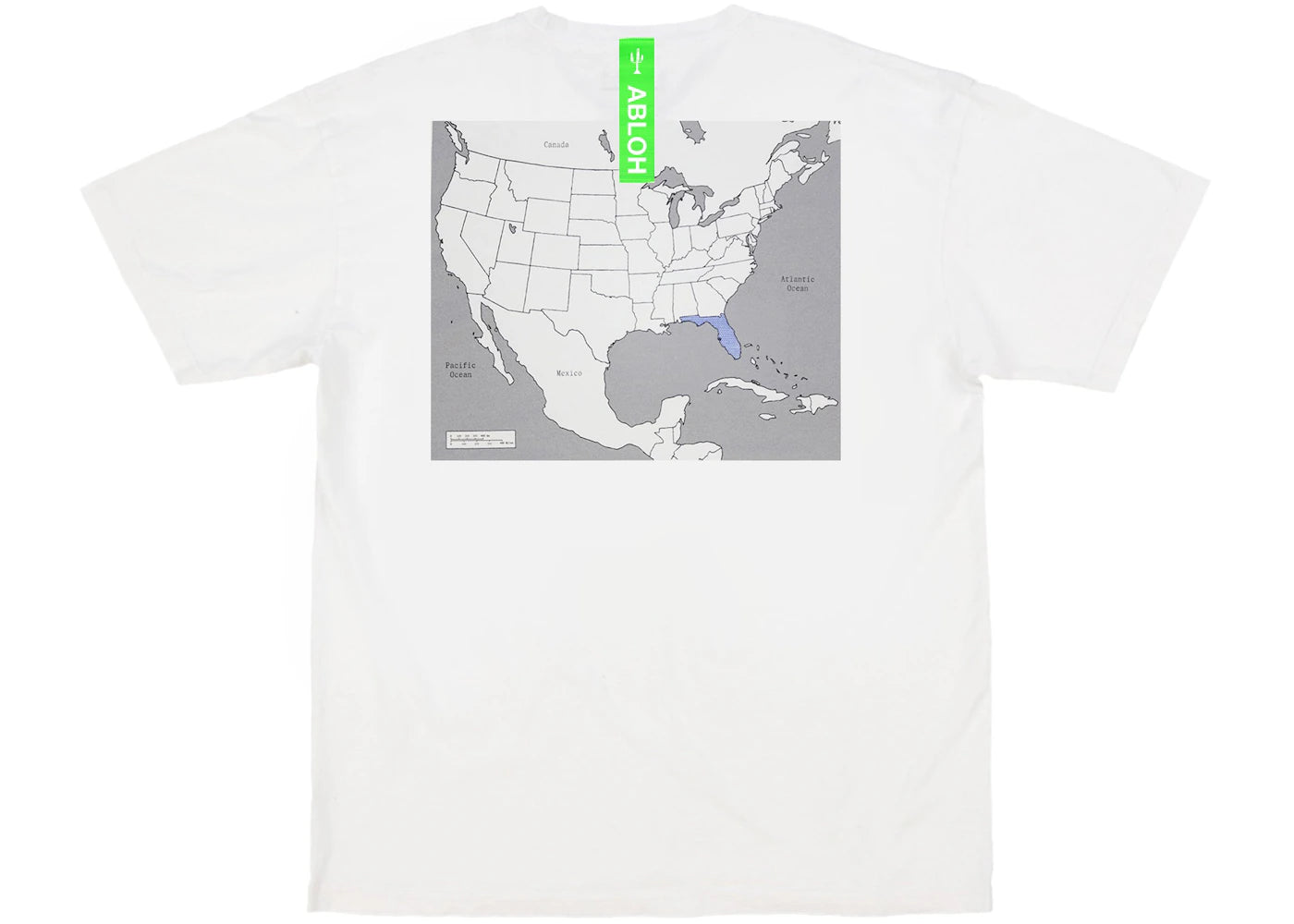 Virgil Abloh Canary Yellow Florida "Swing State" T-shirt White