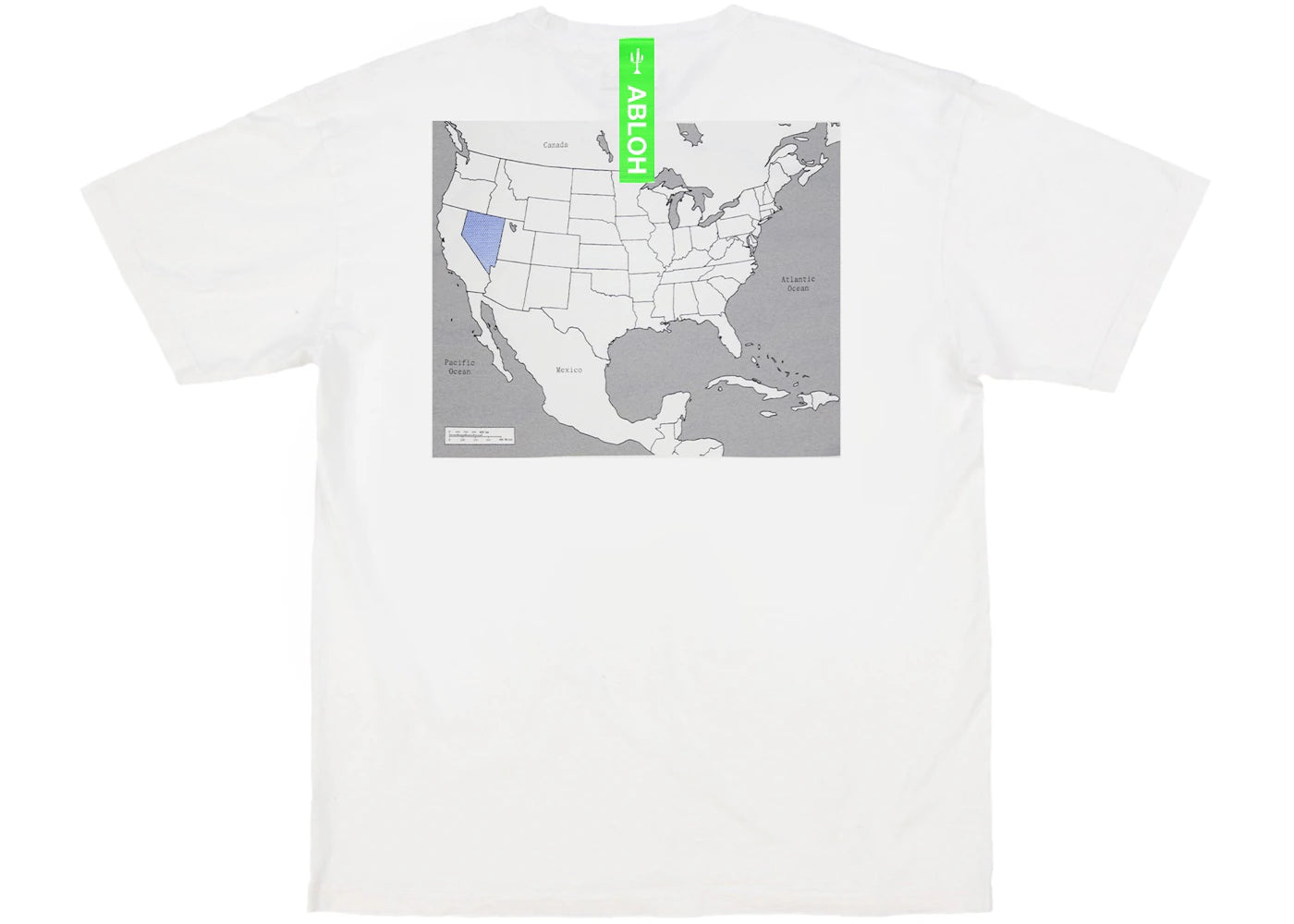 Virgil Abloh Canary Yellow Nevada "Swing State" T-shirt White