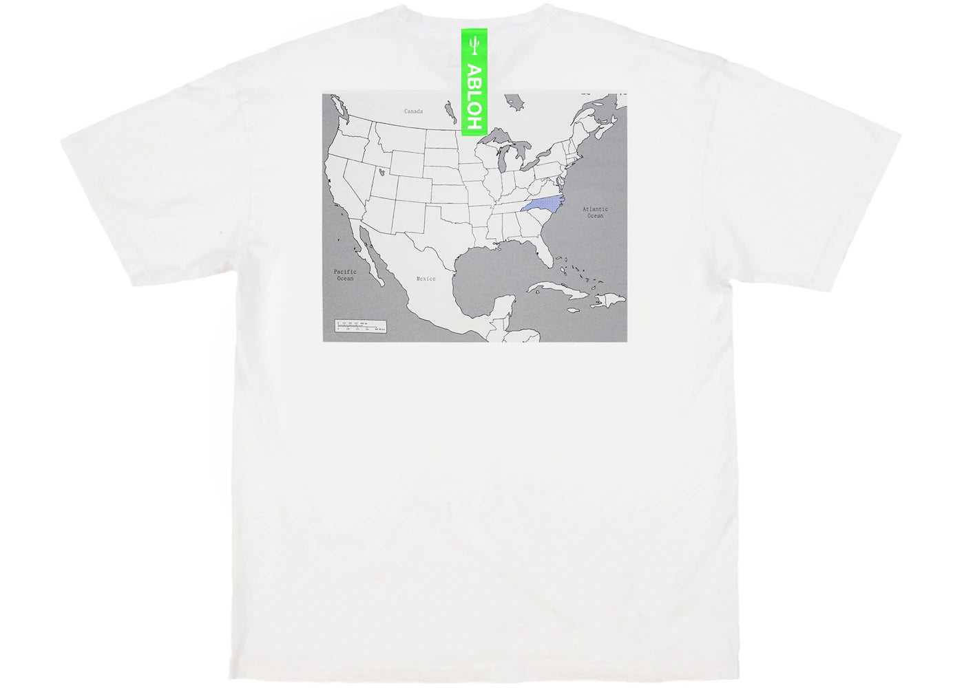 Virgil Abloh Canary Yellow North Carolina "Swing State" T-shirt White