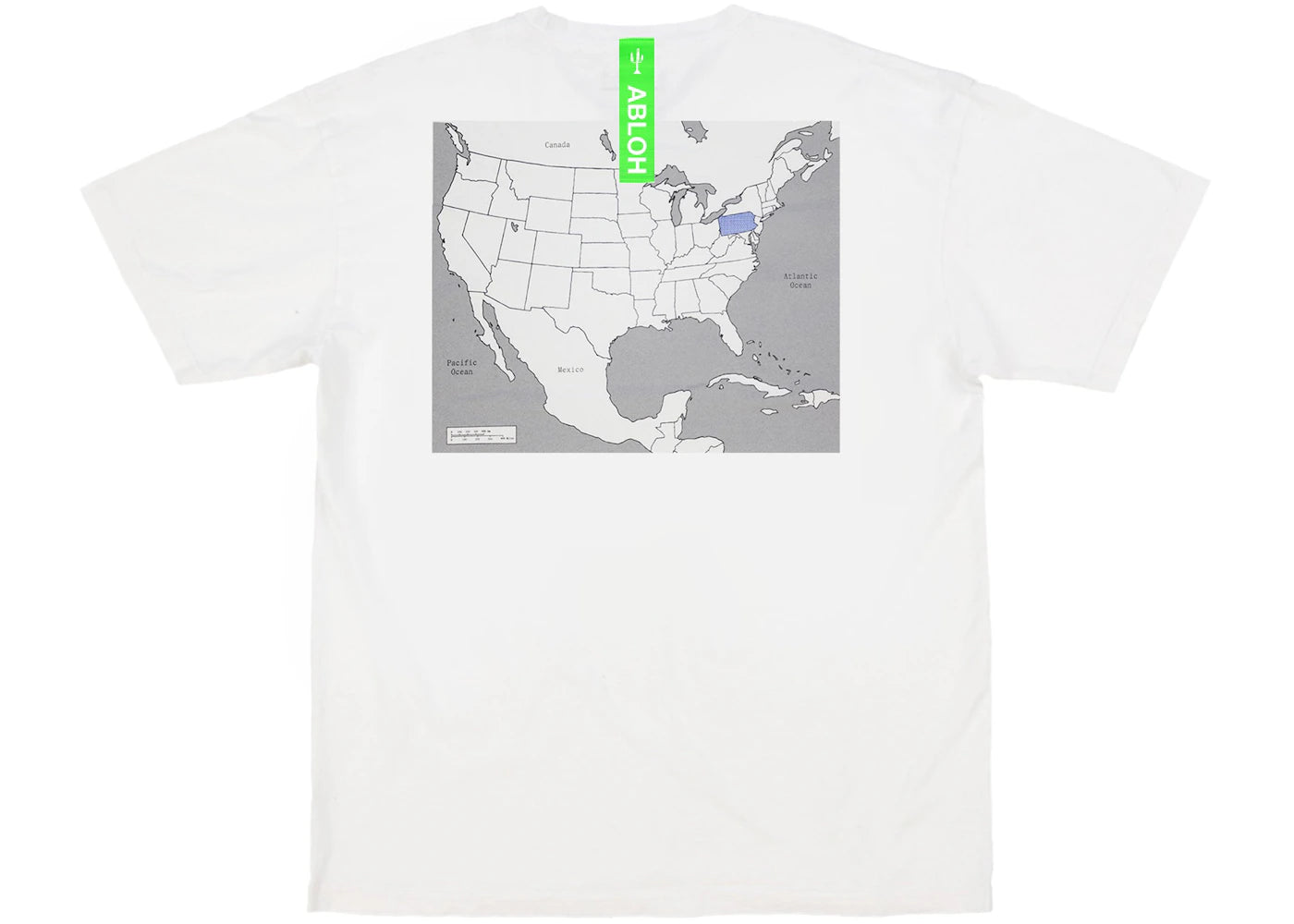 Virgil Abloh Canary Yellow Pennsylvania "Swing State" T-shirt White