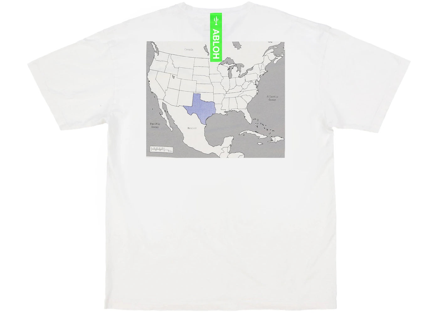 Virgil Abloh Canary Yellow Texas "Swing State" T-shirt White