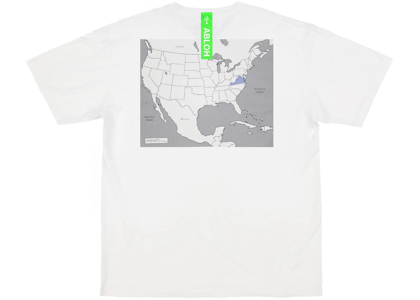 Virgil Abloh Canary Yellow Virginia "Swing State" T-shirt White