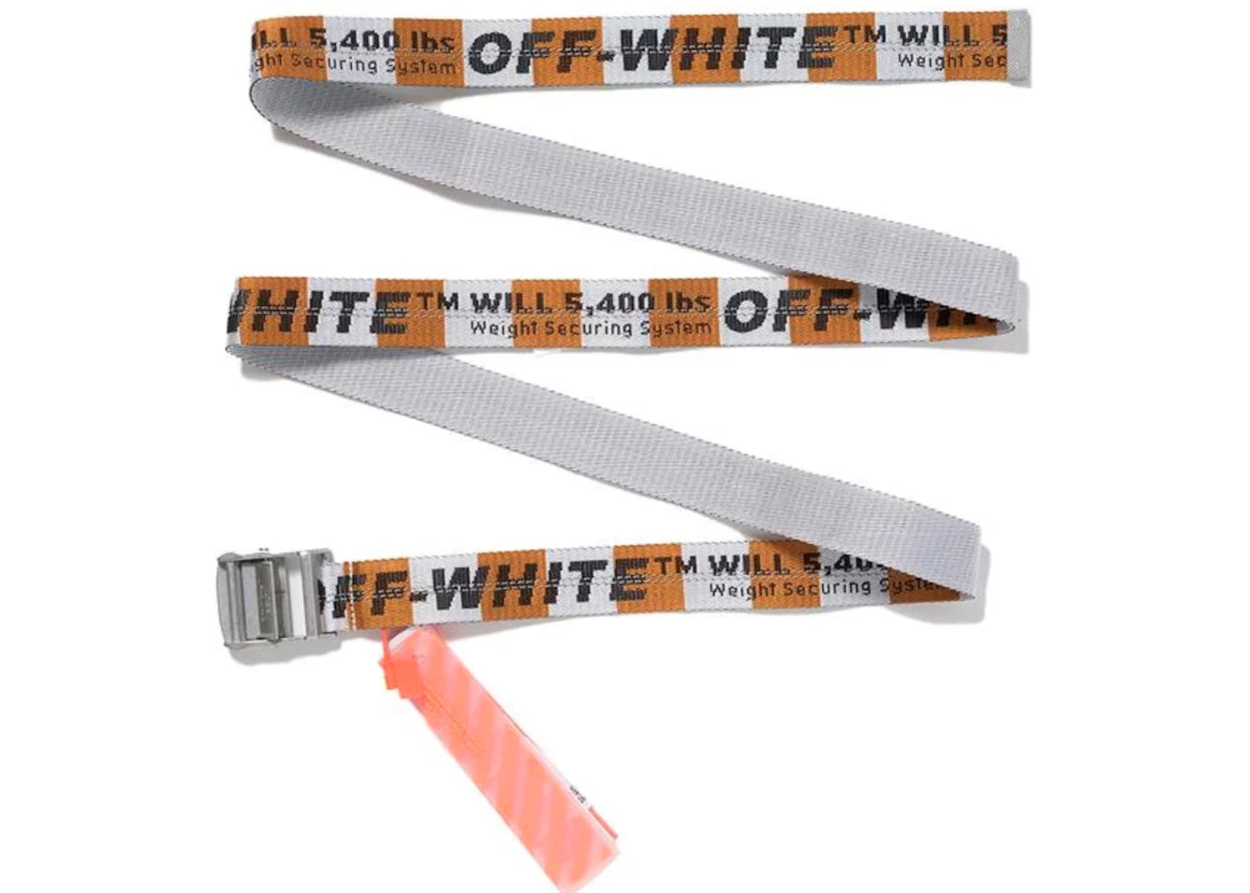 Virgil Abloh MCA Figures of Speech OFF-WHITE Belt White/Orange