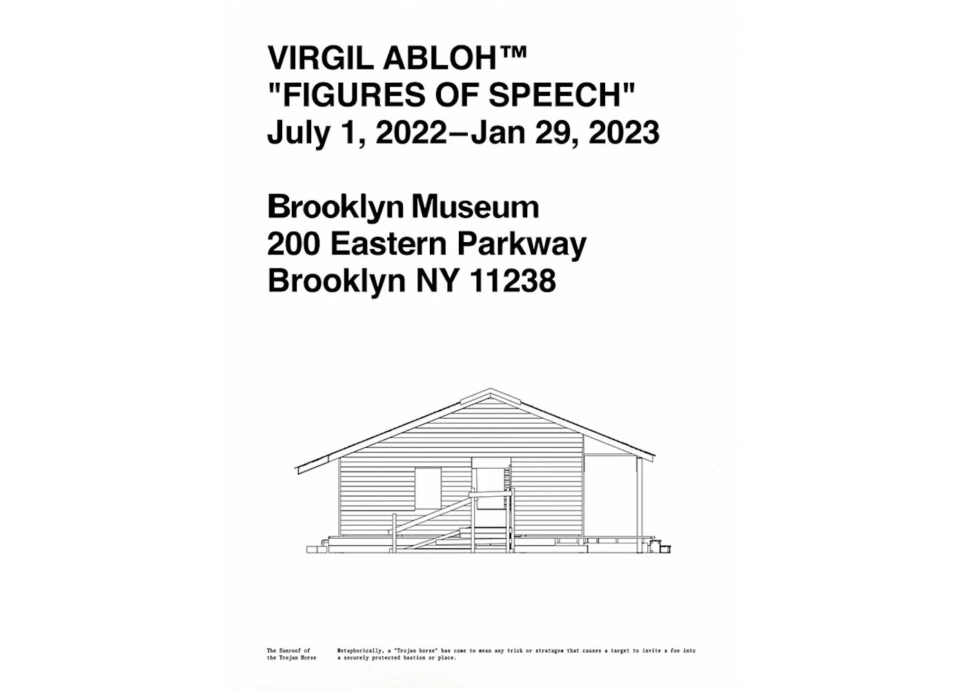 Virgil Abloh x Brooklyn Muesum "Figures of Speech" Poster #4