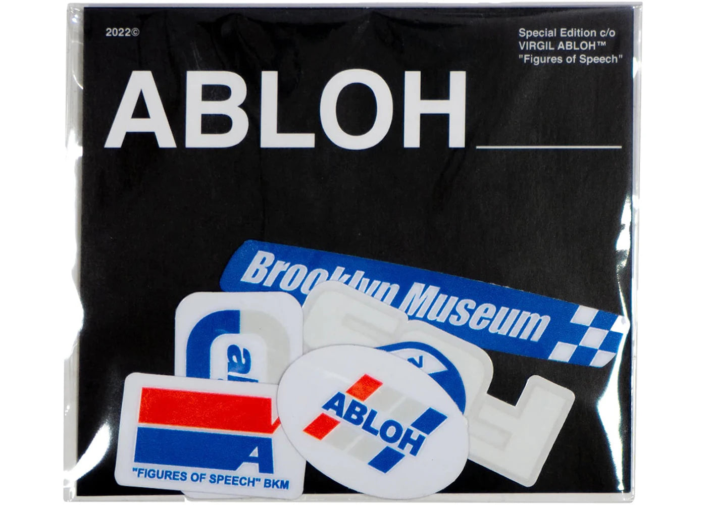 Virgil Abloh x Brooklyn Muesum "Figures of Speech" Sticker Pack Set of 6