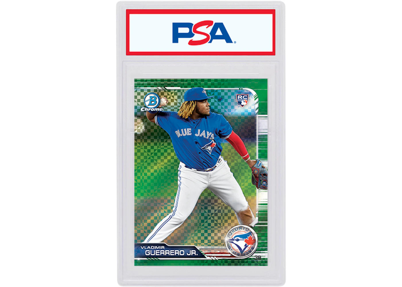 Vladimir Guerrero Jr. 2019 Bowman Chrome X Rookie Green X-Fractor /31 #73 (PSA or BGS Graded)