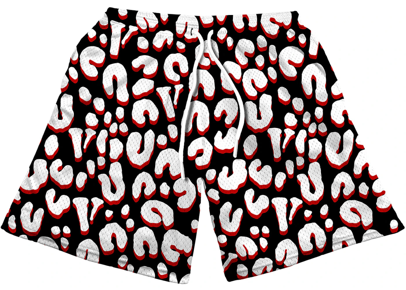 Vlone Rodman Cheetah Shorts Black/White