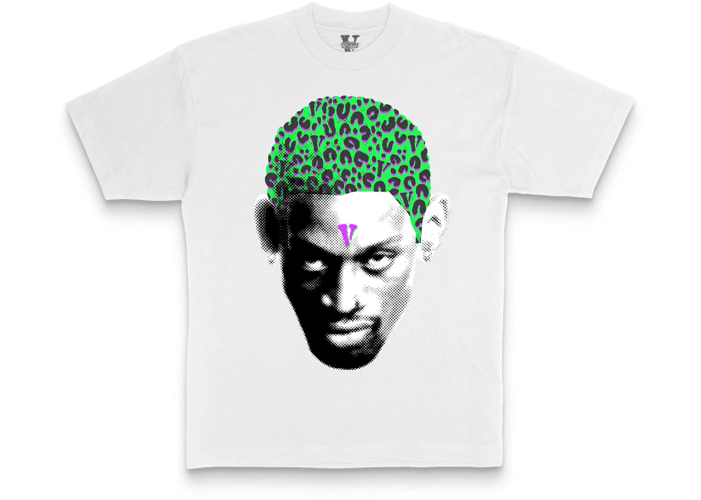 Vlone Rodman Cheetah T-shirt White