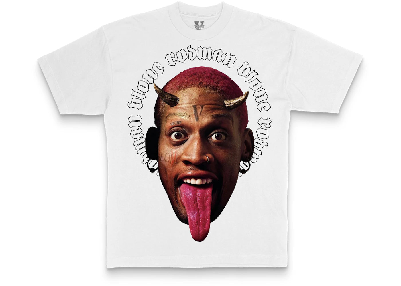 Vlone Rodman Devil T-shirt White