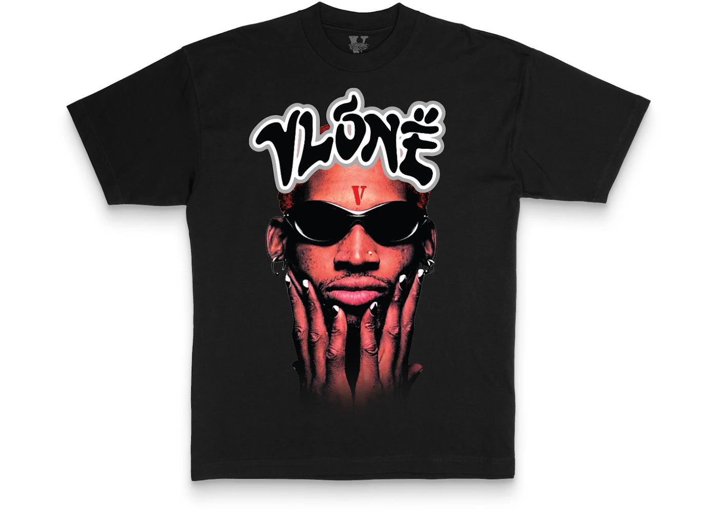 Vlone Rodman Logo T-shirt Black