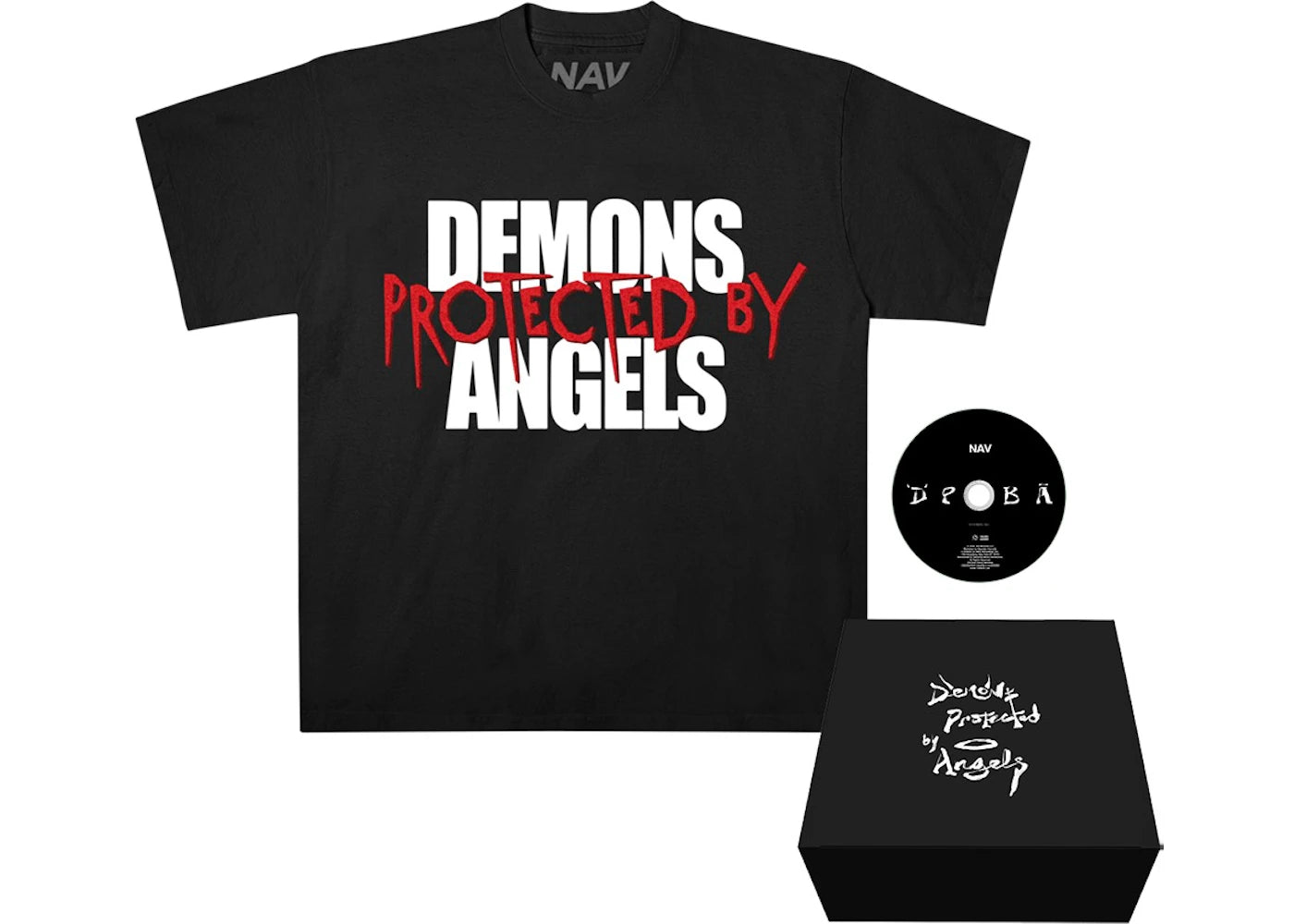 Vlone x Nav DPBA Box Set 001 Glow T-shirt Black