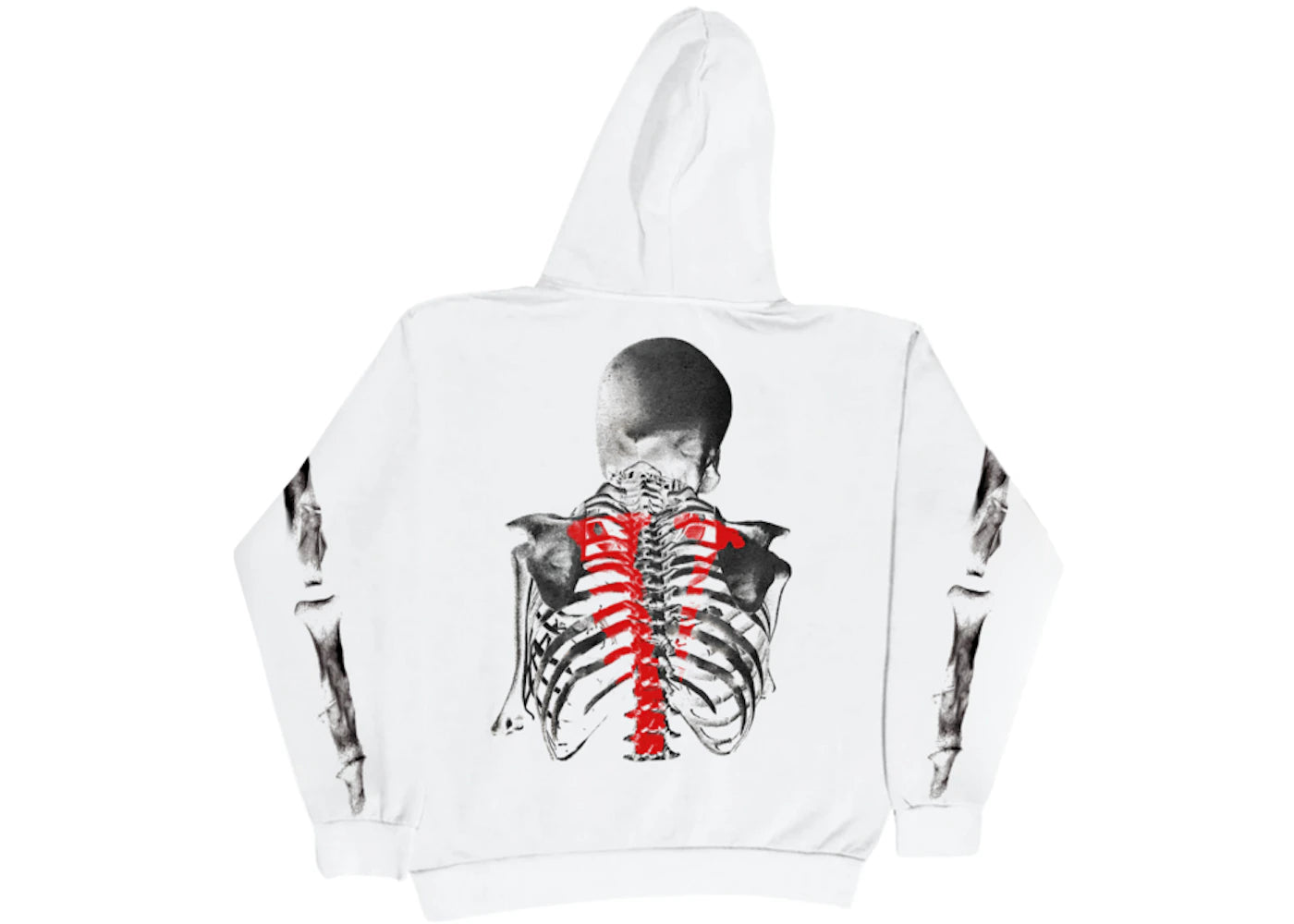 Vlone x Never Broke Again Bones Hoodie White