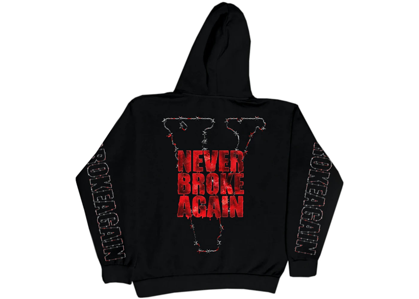 Vlone x Never Broke Again Haunted Hoodie Black