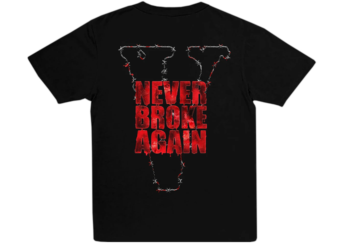 Vlone x Never Broke Again Haunted T-shirt Black