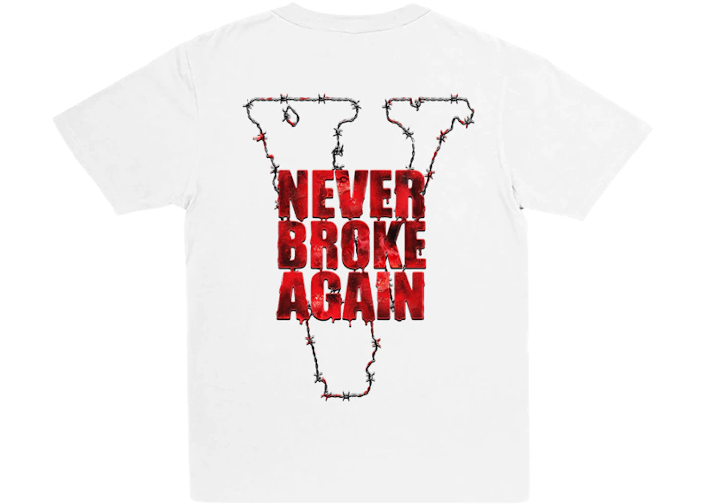 Vlone x Never Broke Again Haunted T-shirt White