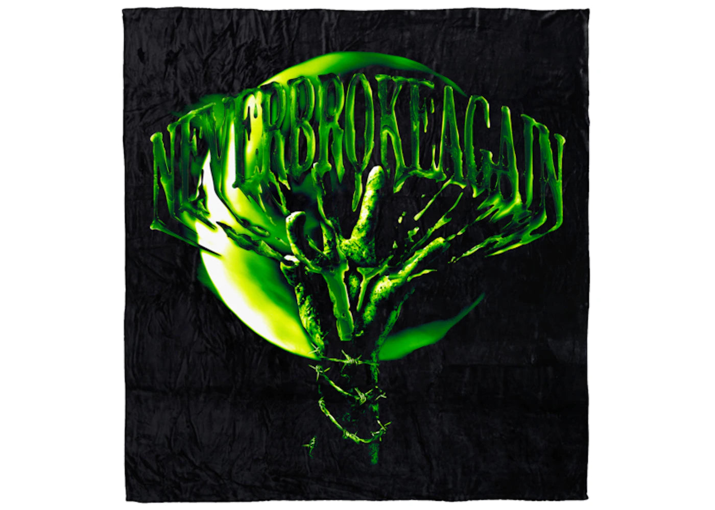 Vlone x Never Broke Again Slime Blanket Black/Green