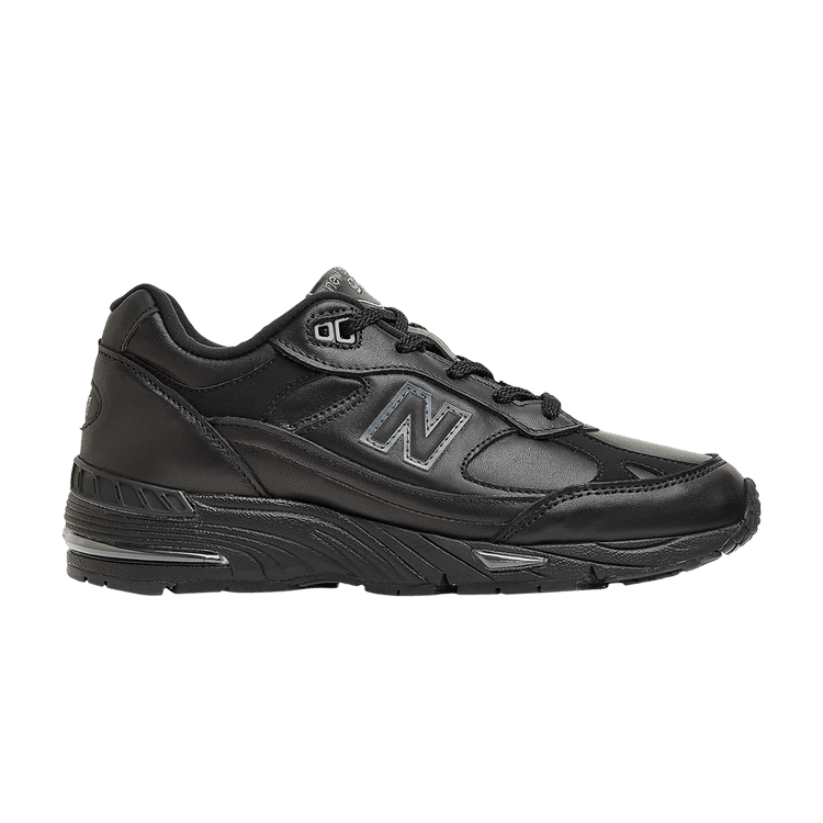 New Balance 991 Leather Black Grey (Women's)