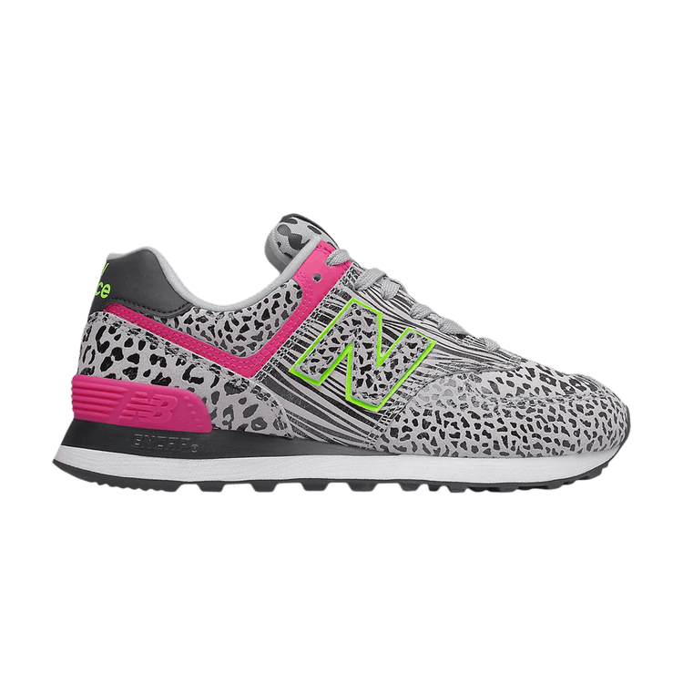 New Balance 574 Cheetah Print Black Grey (Women's)