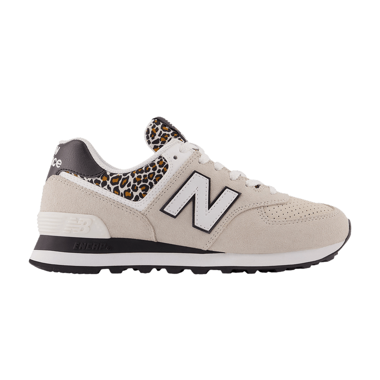 New Balance 574 Grey Black Leopard Print (Women's)