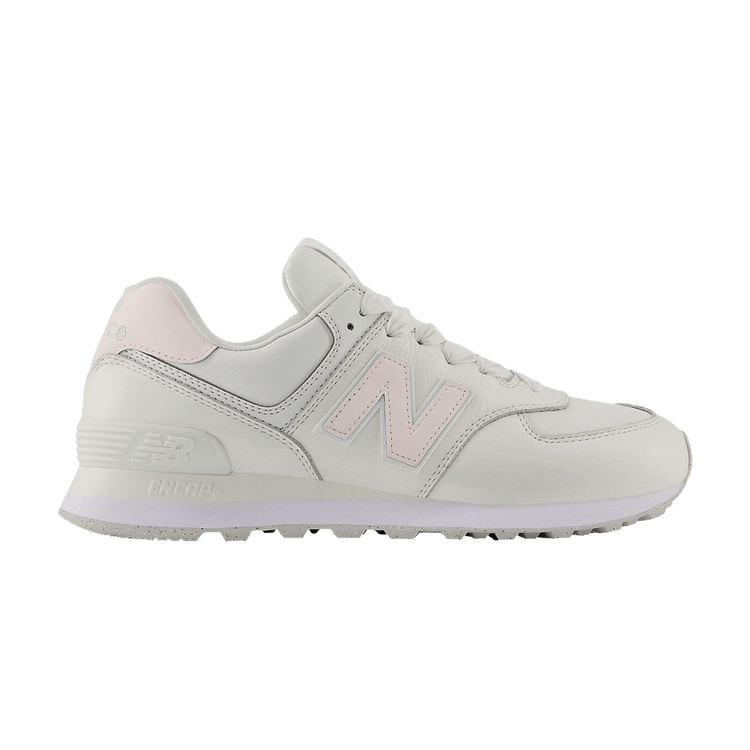 New Balance 574 Cream Leather Pink (Women's)