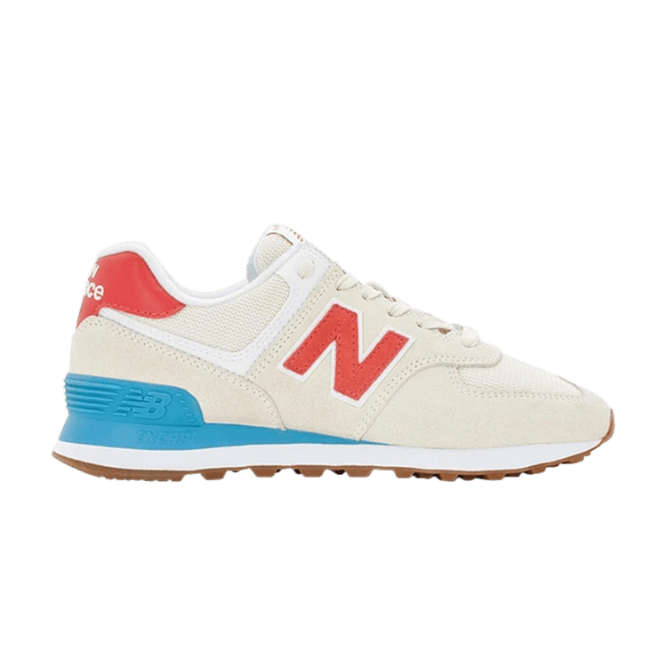 New Balance 574 Beige Red (Women's)