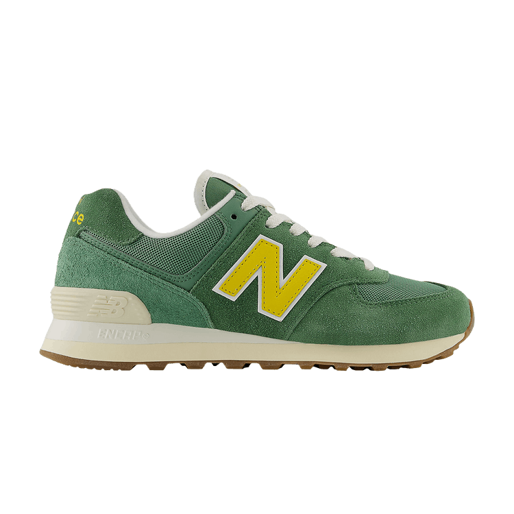 New Balance 574 Mallard Green Yellow (Women's)