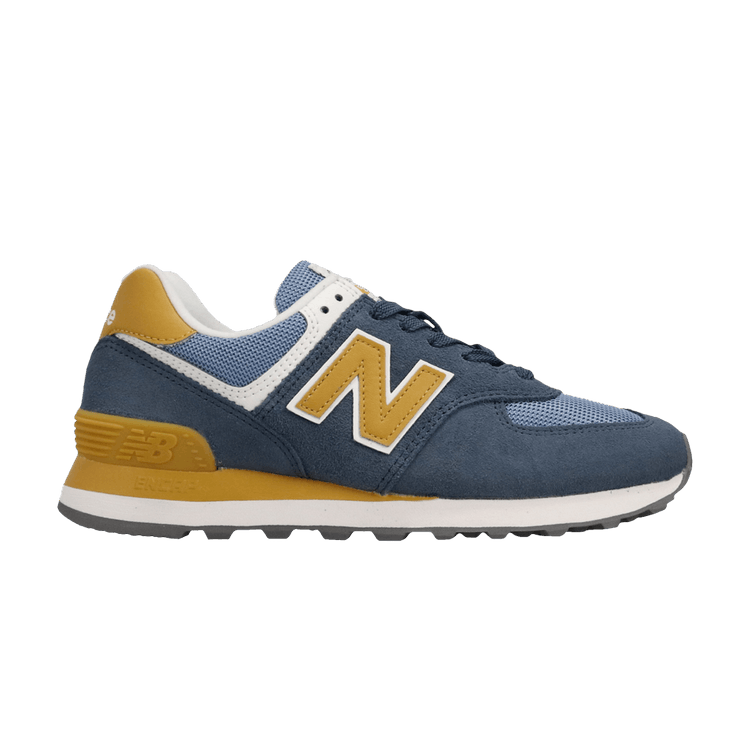 New Balance 574 Blue Yellow White (Women's)