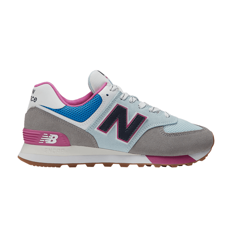 New Balance 574 Marblehead Blue Pink Gum (Women's)