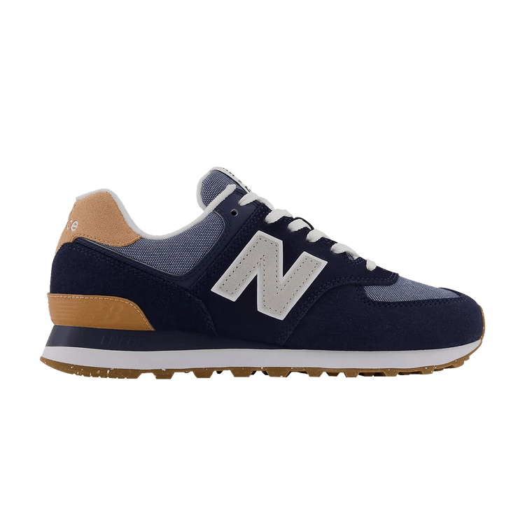 New Balance 574 Navy Blue Denim Gum (Women's)