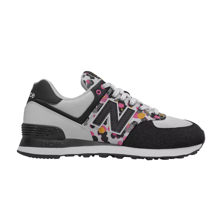 New Balance 574 White Black Camo (Women's)