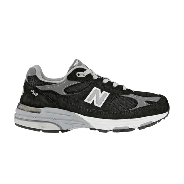 New Balance 993 MiUSA Black Grey (Women's)