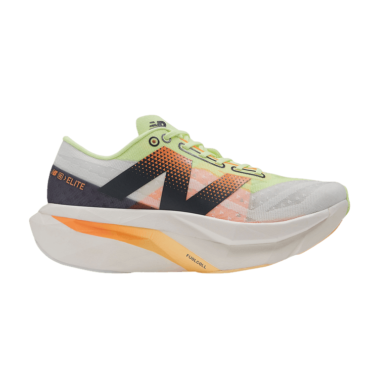 New Balance FuelCell SuperComp Elite v4 White Bleached Lime Glo Hot Mango (Women's)