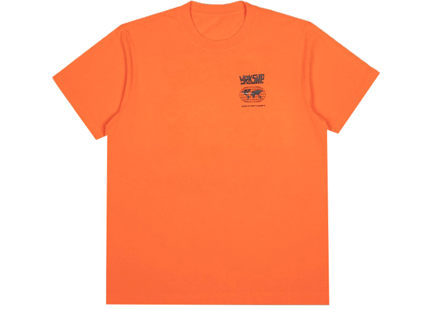 WRKSHP Logo Tee Safety Orange