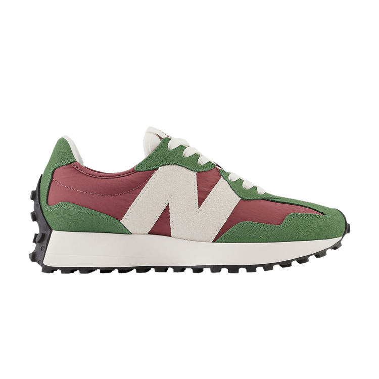 New Balance 327 Dark Green Red