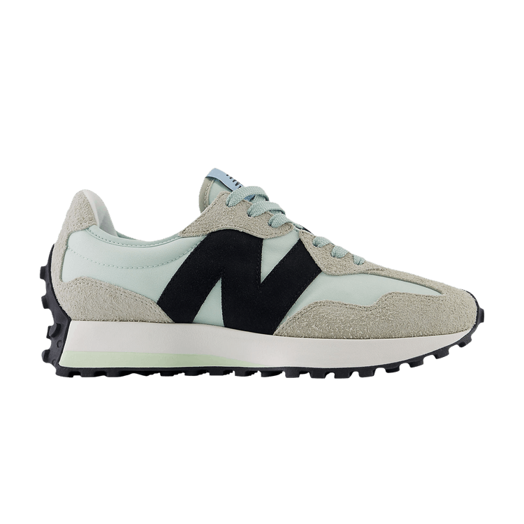 New Balance 327 White Black Grey Light Blue (Women's)