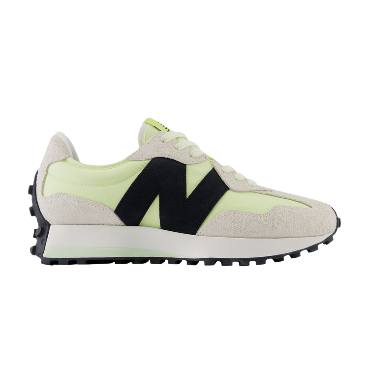 New Balance 327 White Black Grey Yellow (Women's)