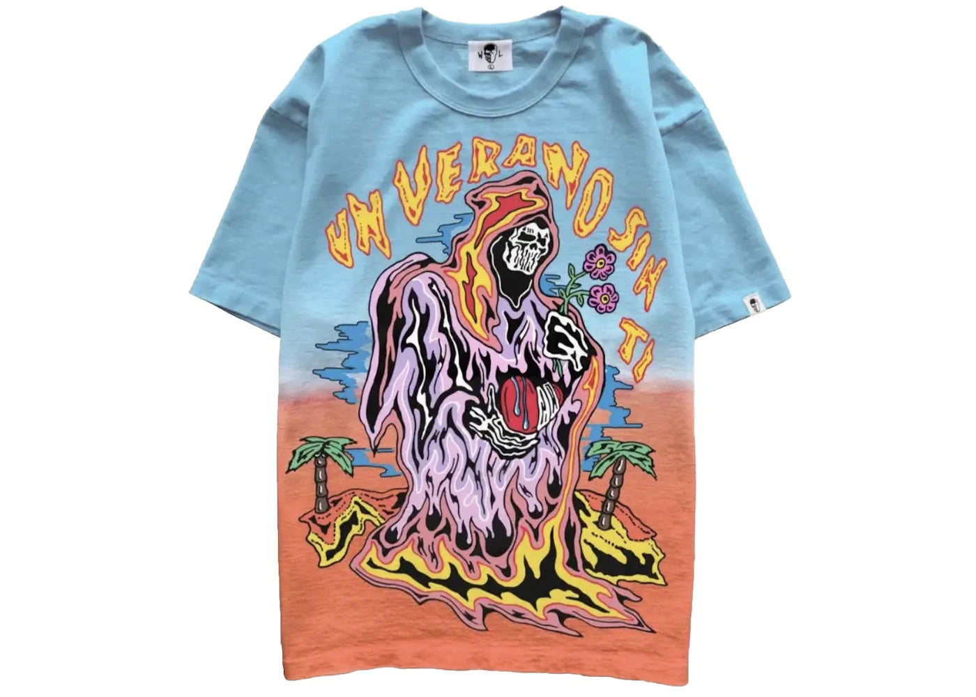 Warren Lotas Bad Bunny Un Verano Sin Ti Ombre T-Shirt Blue