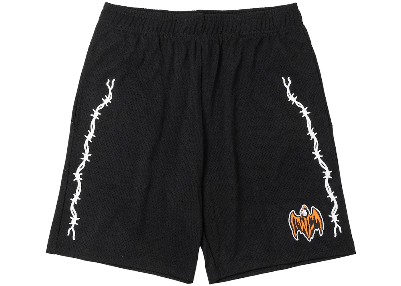 Warren Lotas Bat Reaper Mesh Shorts Black