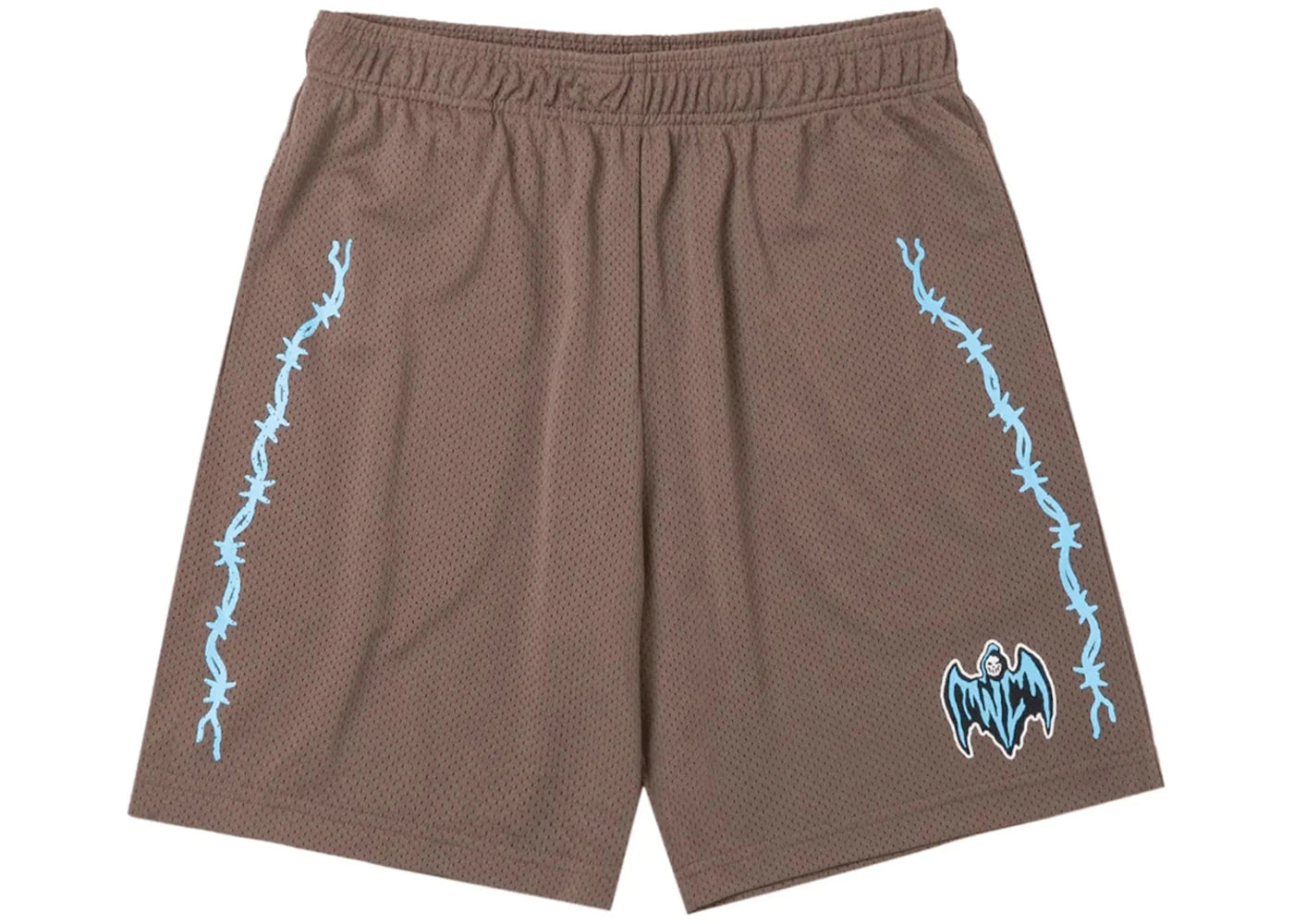 Warren Lotas Bat Reaper Mesh Shorts Brown