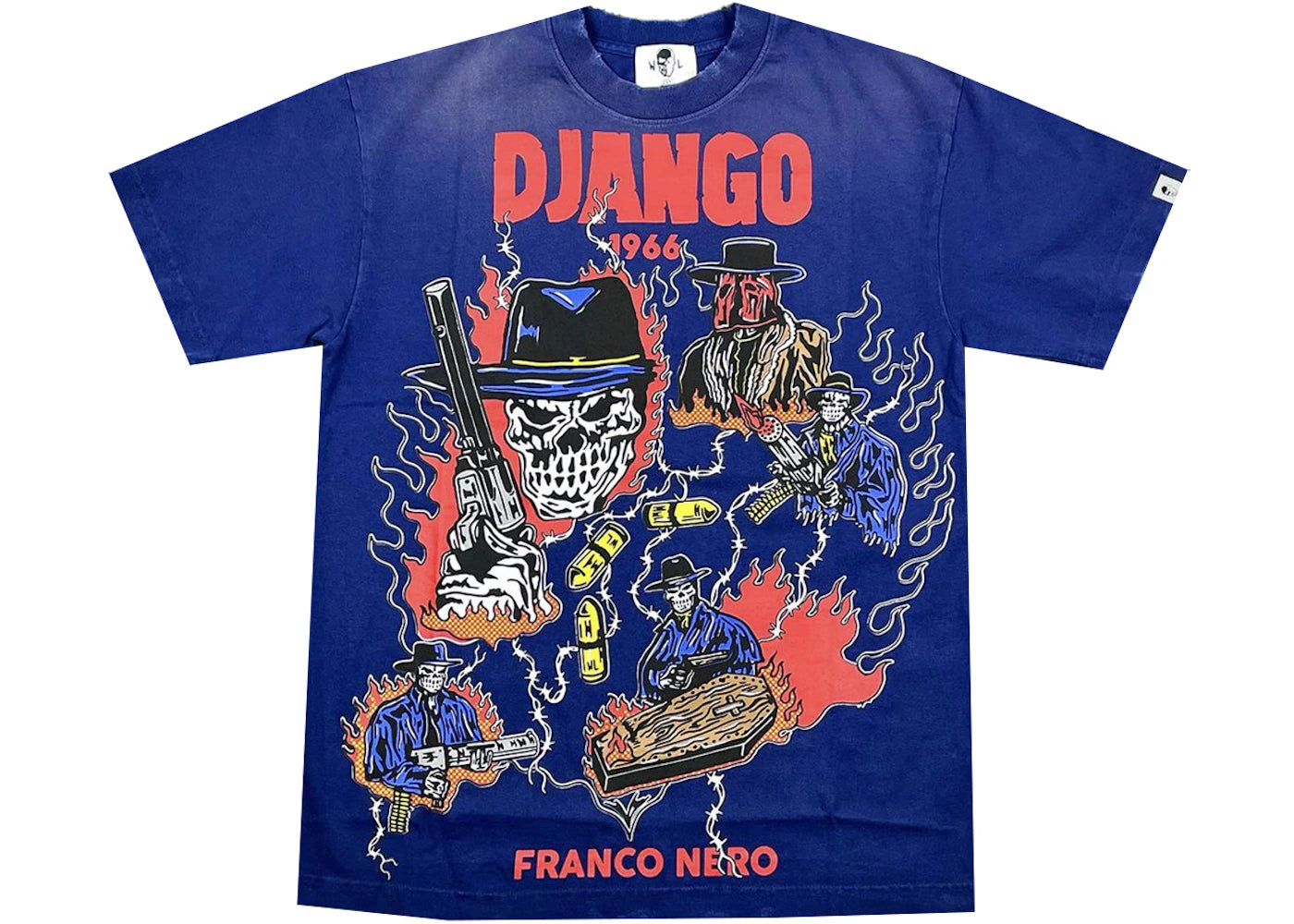 Warren Lotas Django Tee Blue