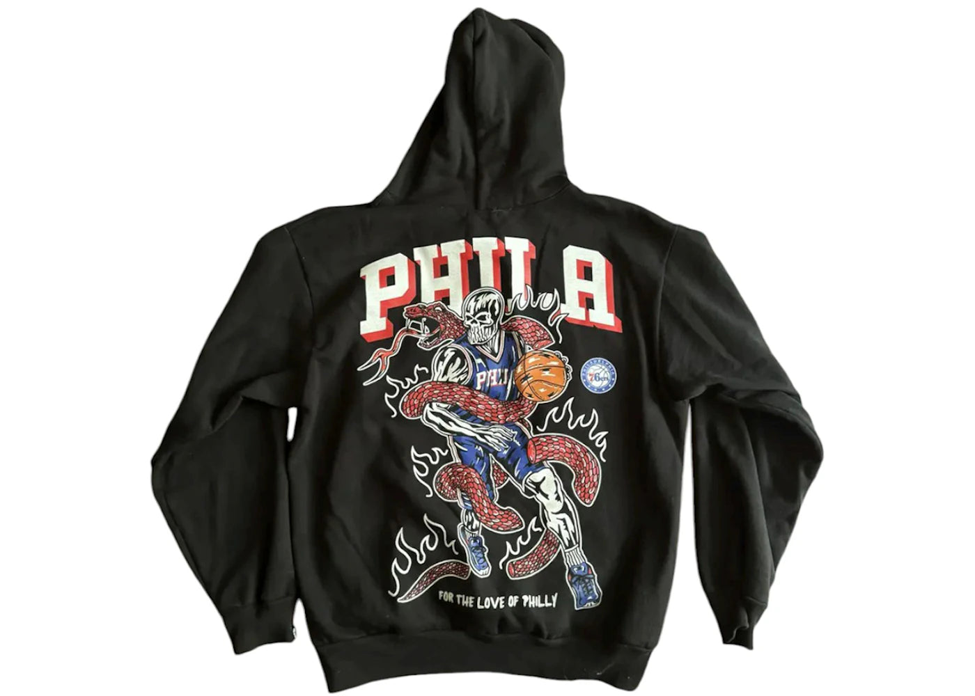 Warren Lotas Philadelphia 76ers 2.0 Hooded Sweatshirt Black