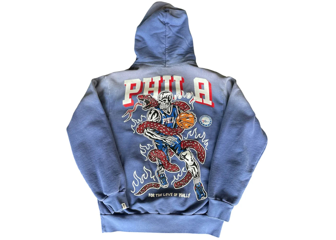 Warren Lotas Philadelphia 76ers 2.0 Hooded Sweatshirt Blue