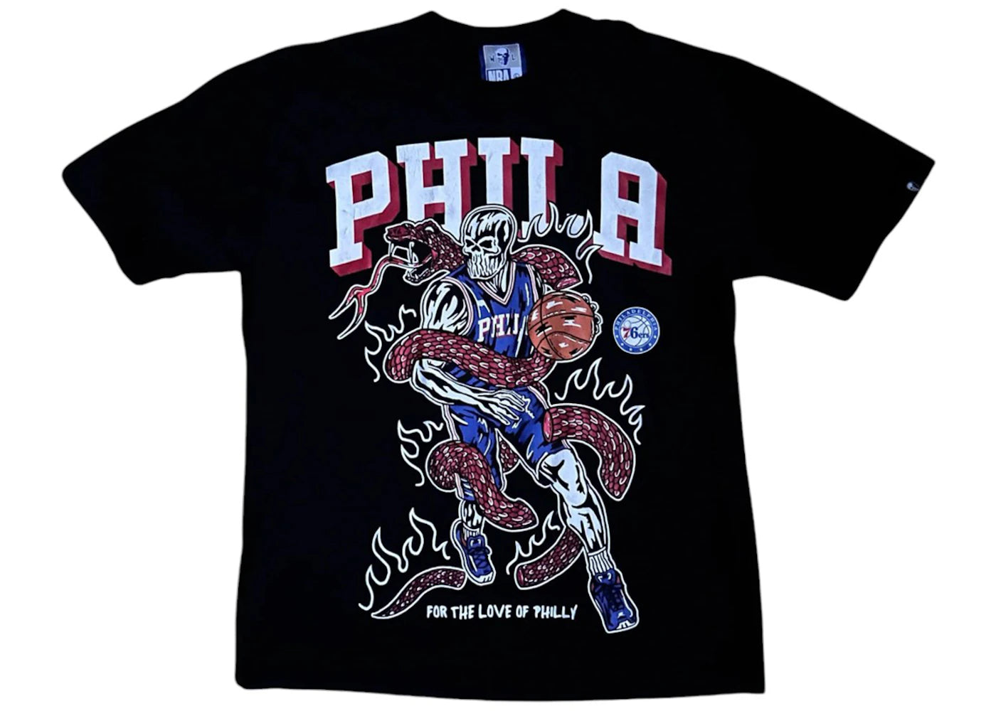 Warren Lotas Philadelphia 76ers 2.0 Tee Black