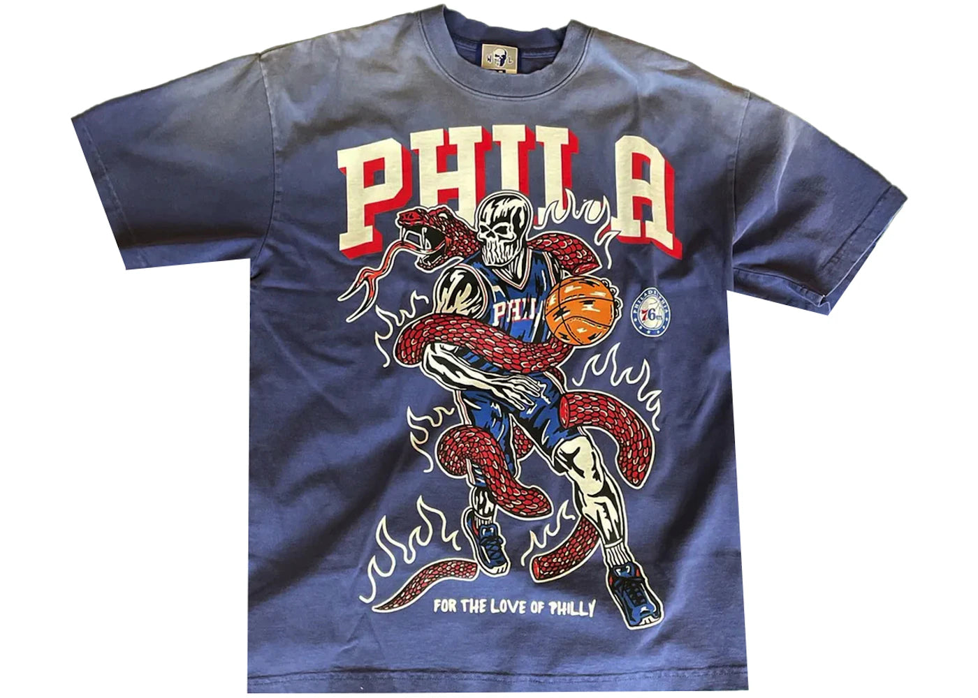 Warren Lotas Philadelphia 76ers 2.0 Tee Blue